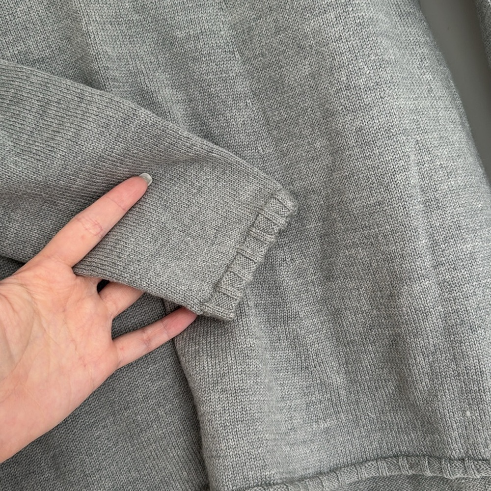 Eileen Fisher Light Gray Turtleneck Sweater - Picture 3 of 3